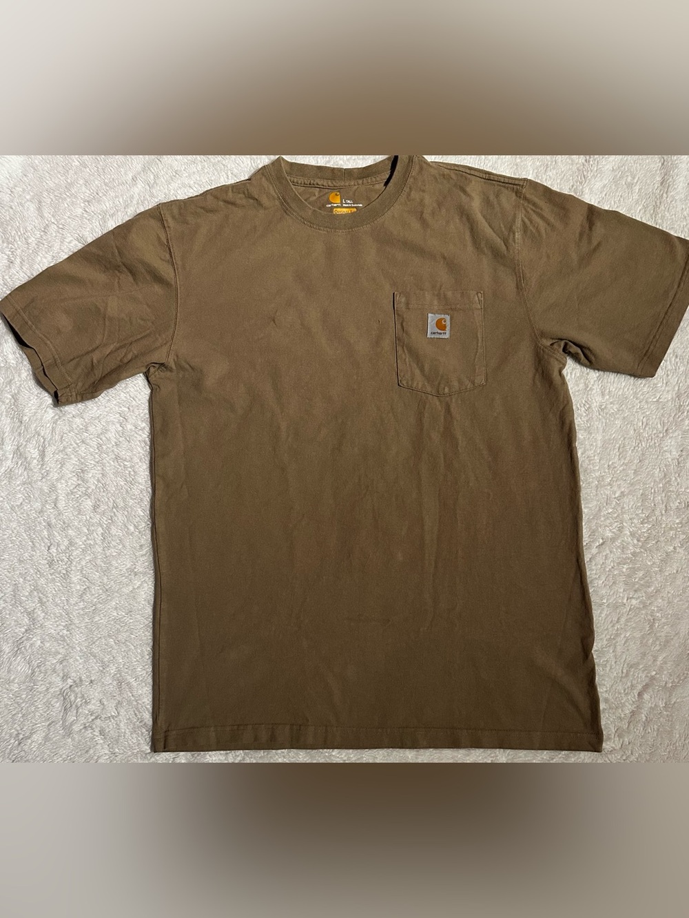 Carhartt K87 Loose Fit Heavyweight Pocket T-shirt size Large Tall